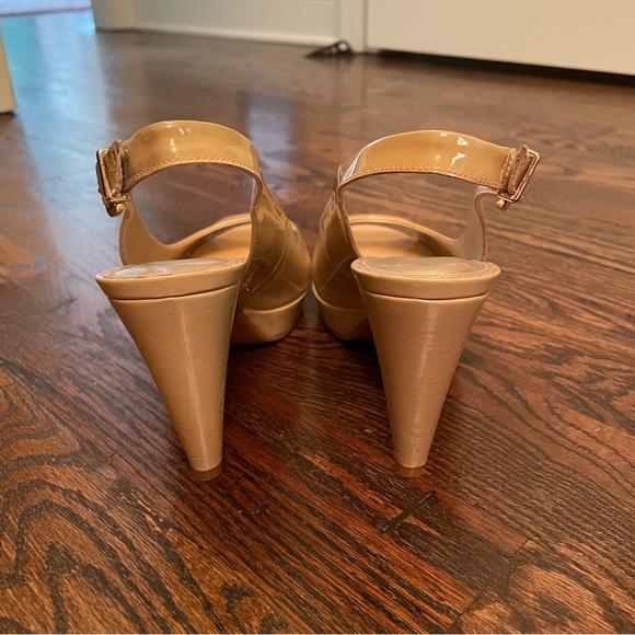 Antonio Melani Nude Patent Leather Heels - Picture 4 of 6